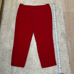 Anne Klein Red trouser Pants. 12. Excellent condition.